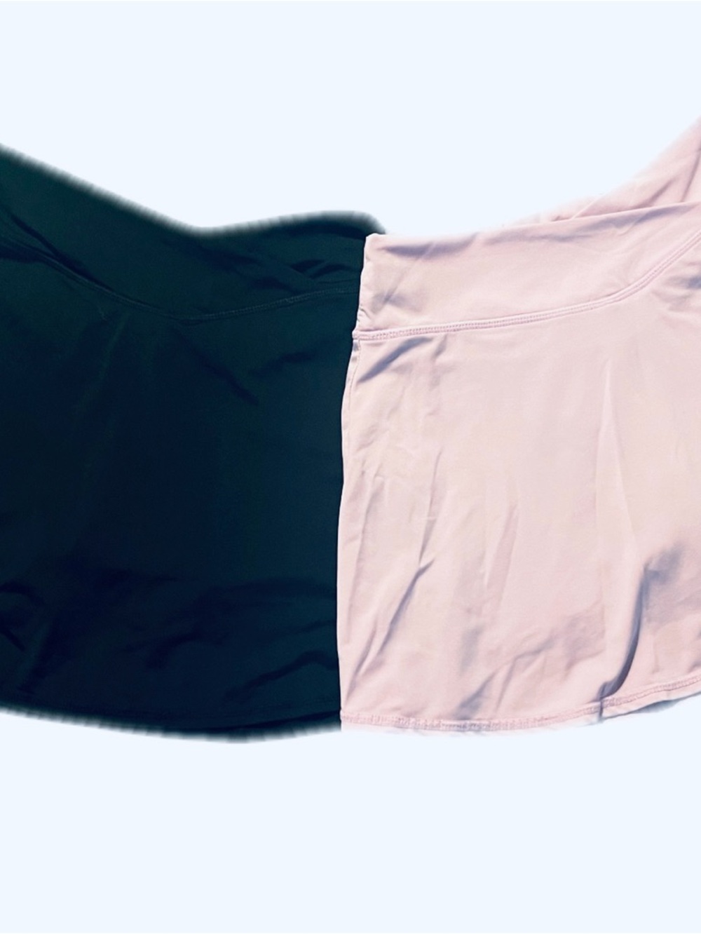 Reflex 90 Degree Girls Athletic Skort Set - Black & Light Purple